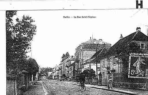 Ville de DELLE Carte postale ancienne